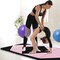 8 Feet PU Leather Folding Gymnastics Mat with Removable Zippered Cover and Hook and Loop Fasteners